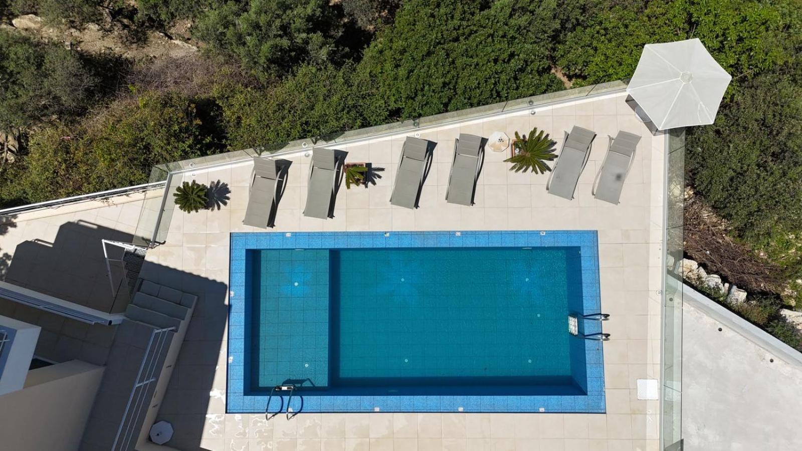 Villa Vuna - Private Pool -Sea View La Canea Esterno foto