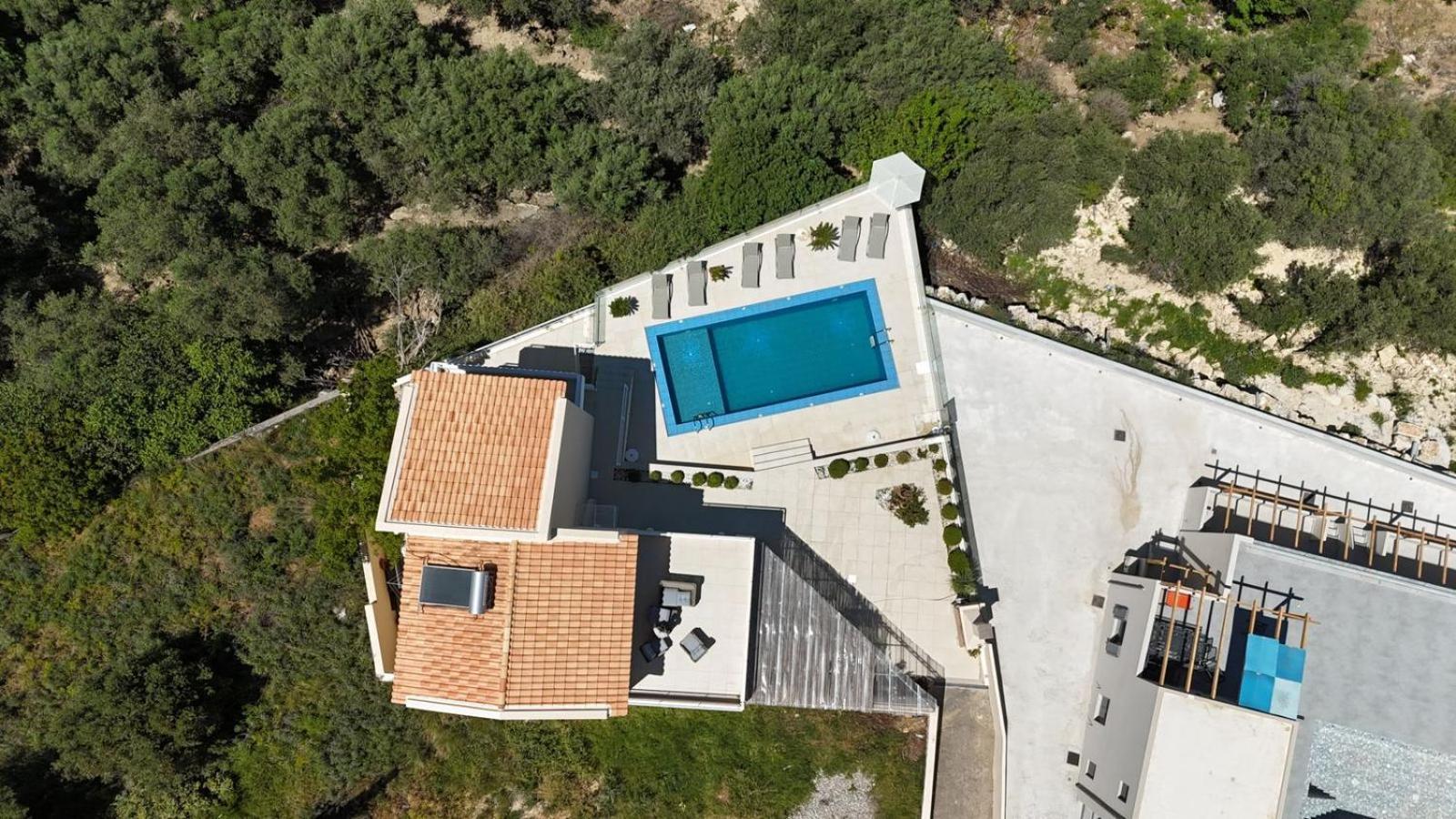 Villa Vuna - Private Pool -Sea View La Canea Esterno foto